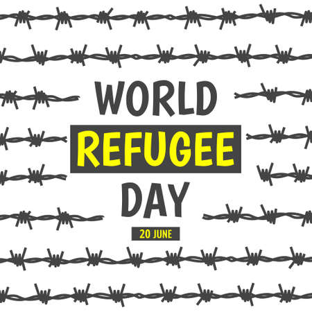 Vector Illustration of the World Refugee Dayのイラスト素材