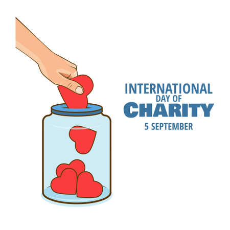 Vector Illustration on the theme International Day of Charityのイラスト素材