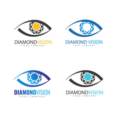 Set of  template. Vision  design.のイラスト素材