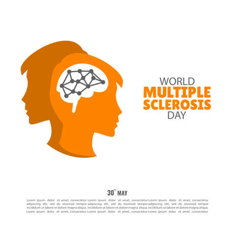 Vector Illustration of World Multiple Sclerosis Dayのイラスト素材