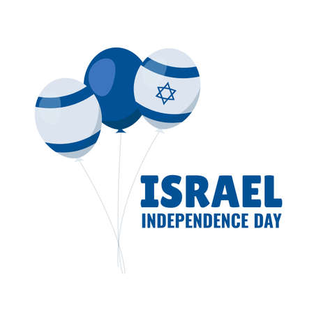 Vector Illustration of Independence Day of Israel.のイラスト素材