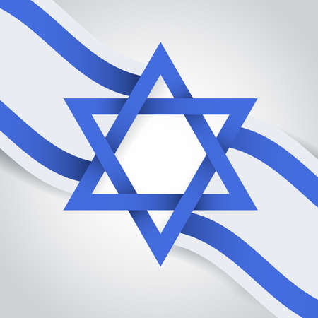 Vector Illustration of Independence Day of Israel.のイラスト素材