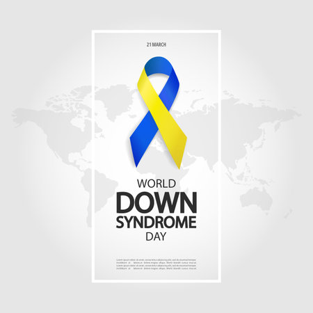 Vector Illustration of World Down Syndrome Dayのイラスト素材
