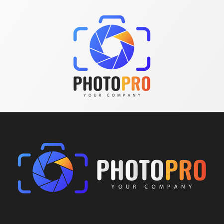 Logo template. Photo Studio Logo design.のイラスト素材