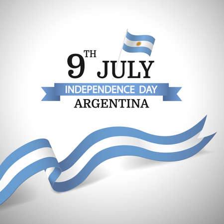Vector Illustration of Independence Day of Argentina.のイラスト素材