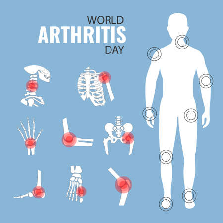 Vector Illustration of World Arthritis Dayのイラスト素材