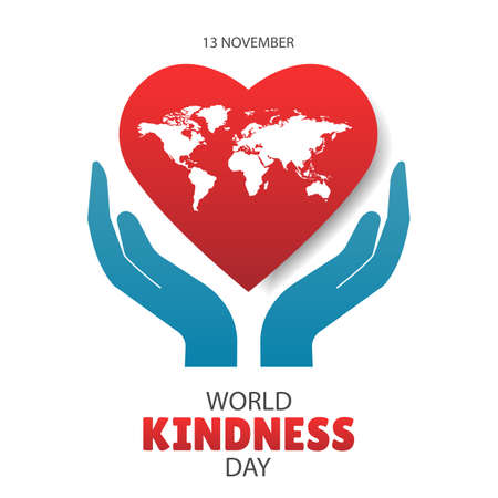 Vector Illustration of World Kindness Day.のイラスト素材