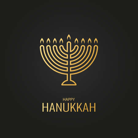 Vector illustration of Jewish holiday Hanukkahのイラスト素材