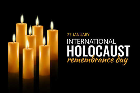 Vector Illustration of holocaust remembrance dayのイラスト素材