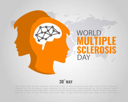 Vector Illustration of World Multiple Sclerosis Dayのイラスト素材