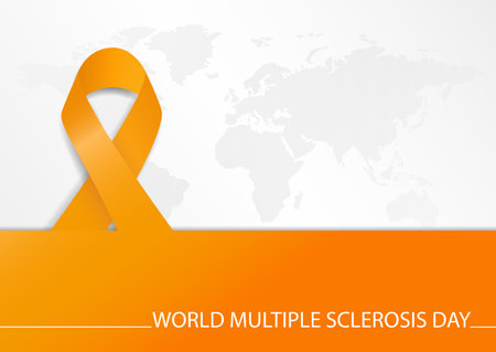 Vector Illustration of World Multiple Sclerosis Day. Bannerのイラスト素材