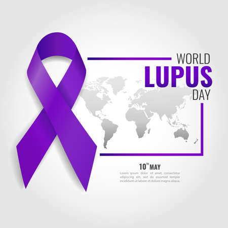 Vector Illustration of World Lupus Day.のイラスト素材