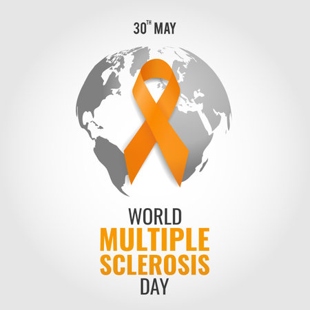 Vector Illustration of World Multiple Sclerosis Day.のイラスト素材