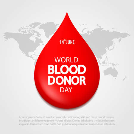 Vector Illustration of World Blood Donor Dayのイラスト素材