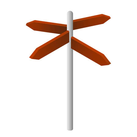 vector illustration. Path sign isolated on white.のイラスト素材