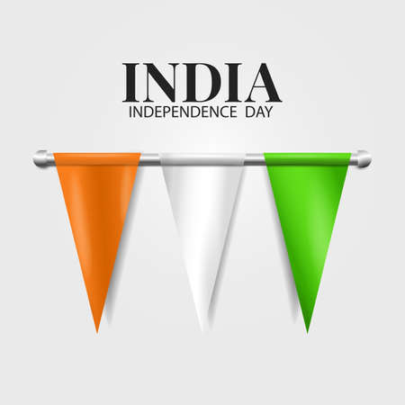 Vector Illustration of India Independence Day. celebration banner.のイラスト素材