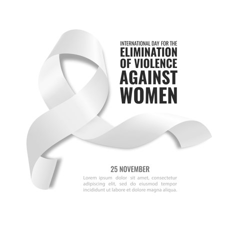 Vector Illustration of International Day for the Elimination of Violence against Womenのイラスト素材