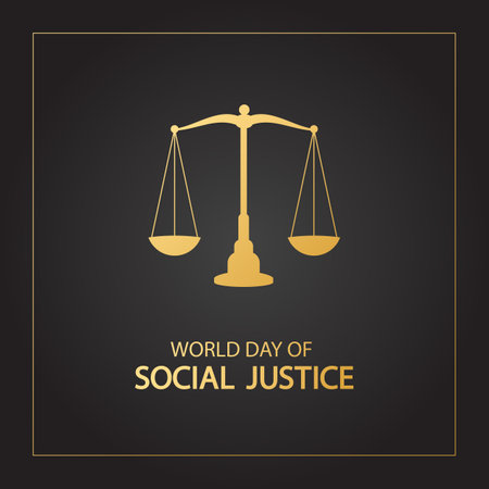 Vector Illustration of World Day of Social Justiceのイラスト素材