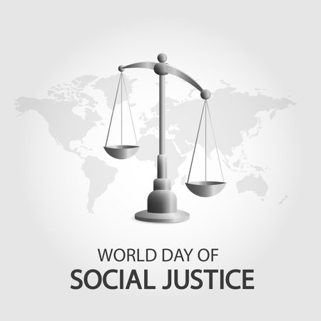 Vector Illustration of World Day of Social Justiceのイラスト素材