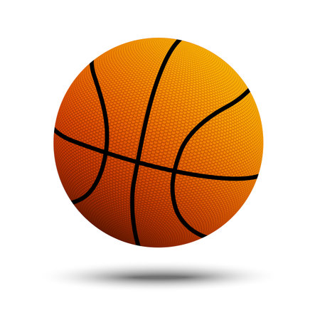 vector illustration. Basketball ball isolated on white background.のイラスト素材