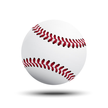 vector illustration. Baseball ball isolated on white background.のイラスト素材