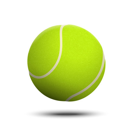 vector illustration. Tennis ball isolated on white background.のイラスト素材
