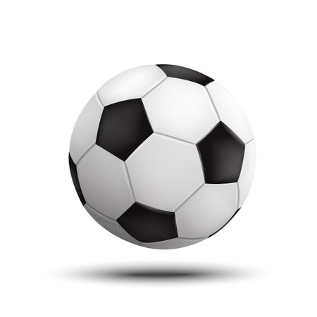 vector illustration. Soccer ball isolated on white background.のイラスト素材