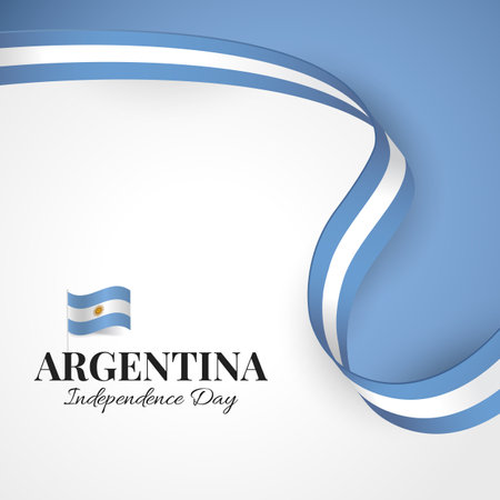 Vector Illustration of Independence Day of Argentina.のイラスト素材