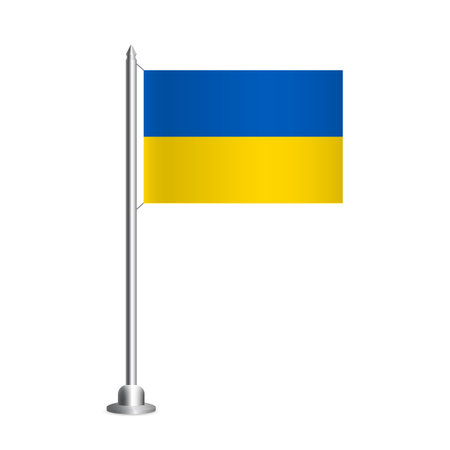 Vector Illustration of Background with flag of Ukraine.のイラスト素材