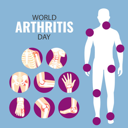 Vector Illustration of World Arthritis Dayのイラスト素材