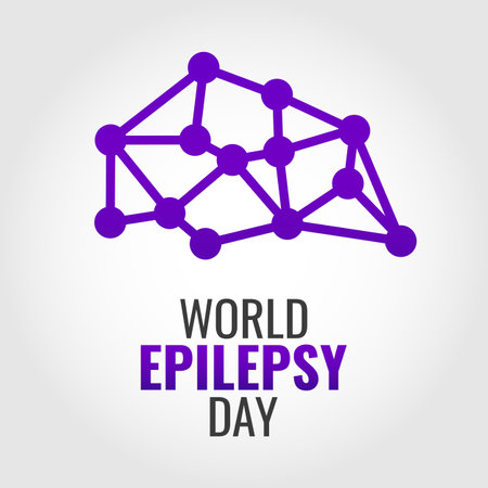 Vector Illustration of World Epilepsy Day. Purple Day. For a poster and banner.のイラスト素材