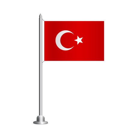 Flag of Turkey. Vector Illustration.のイラスト素材