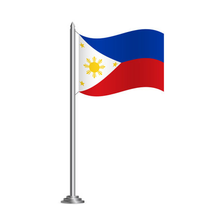 Vector Illustration. Flag of the Philippinesのイラスト素材