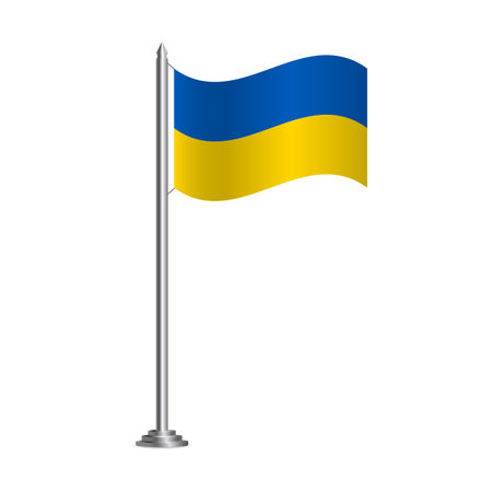 Background with flag of Ukraine. Vector Illustration.のイラスト素材