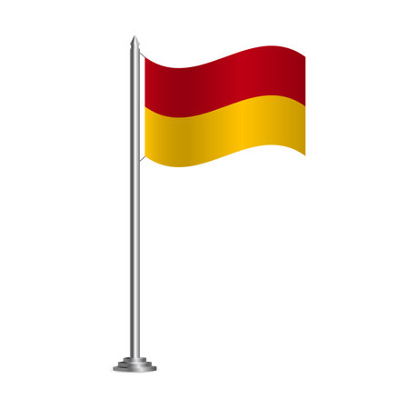 Background with flag of Cuenca. Vector Illustration.のイラスト素材