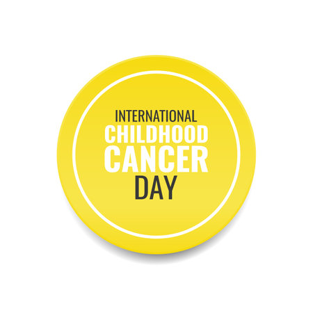 Vector illustration of Childhood Cancer Day.のイラスト素材