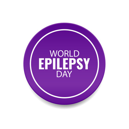 Vector Illustration of World Epilepsy Day.のイラスト素材