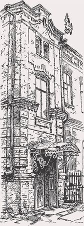 Old townのイラスト素材