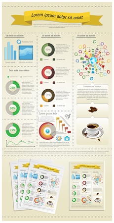 elements of infographicsのイラスト素材