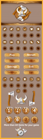 graphical user interface for games のイラスト素材