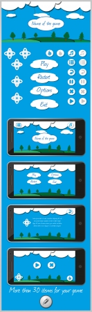 graphical user interface for games 8のイラスト素材