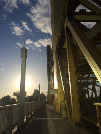 The twin tower bridge at Sacramento, north california 