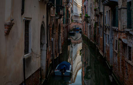 Venice is a unique city on the water, the most amazing and mysterious in Italyの写真素材