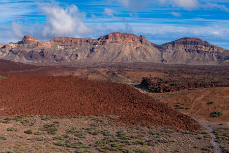 Martian landscapes near the Teide volcano. Tenerife island.の写真素材