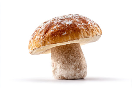 Boletus edulis mushroom isolated on a white background.の素材