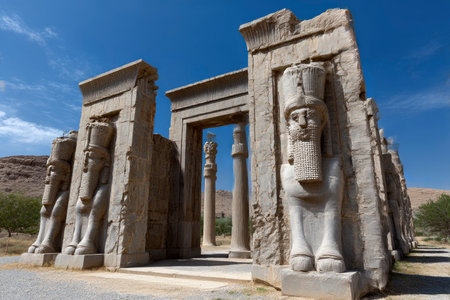 Temple of Memnon in Luxor, Egypt, Africa.の素材