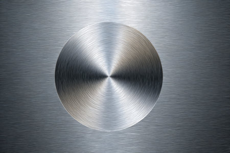 Metal background or texture of brushed steel plate with reflections Iron plate and shinyの素材