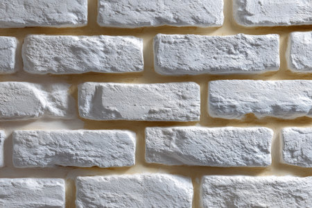 White brick wall texture. Abstract background for design with copy space.の素材