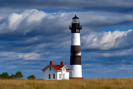 Cape Hatteras Lighthouse, Cape Hatteras, Cape Breton IslandScotia, Canadaの素材