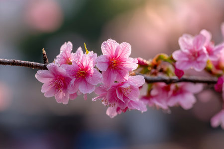 cherry blossom in Chiangmai,Thailand.の素材